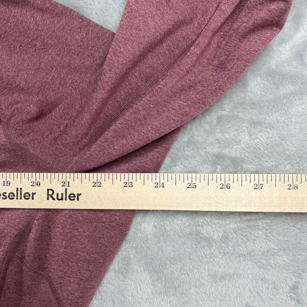 Patagonia Womens Speedwork XL 1/4 Zip Pullover Heathered Burgundy Dot Trim - Picture 5 of 13